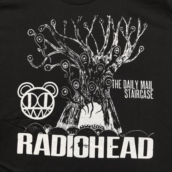 Radiohead The Daily Mail Staircase Rock Band T-Shirt Size Large - Picture 2 of 4